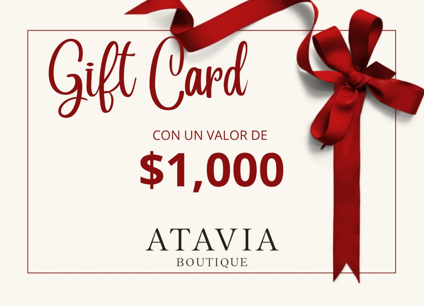 GIFT CARD ATAVIA