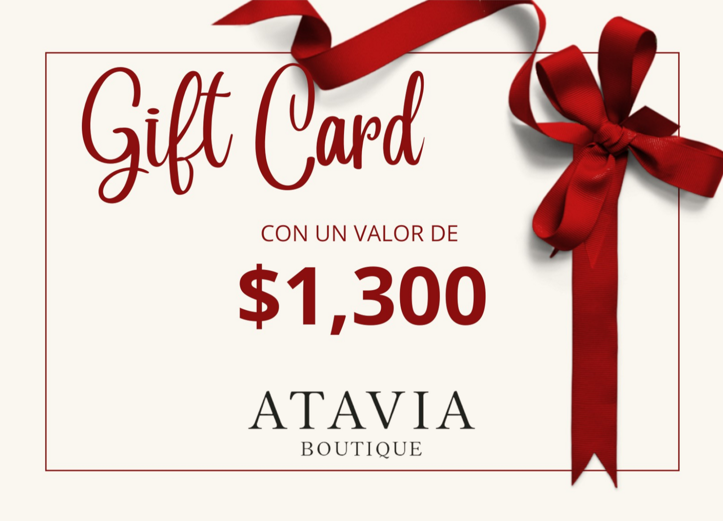 GIFT CARD ATAVIA